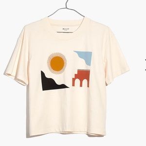 Madewell Barcelona Sun Graphic Tee NWOT